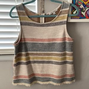 Green Envelope Striped Knit Top